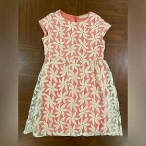 Zara Coral and Pink A-Line Dress